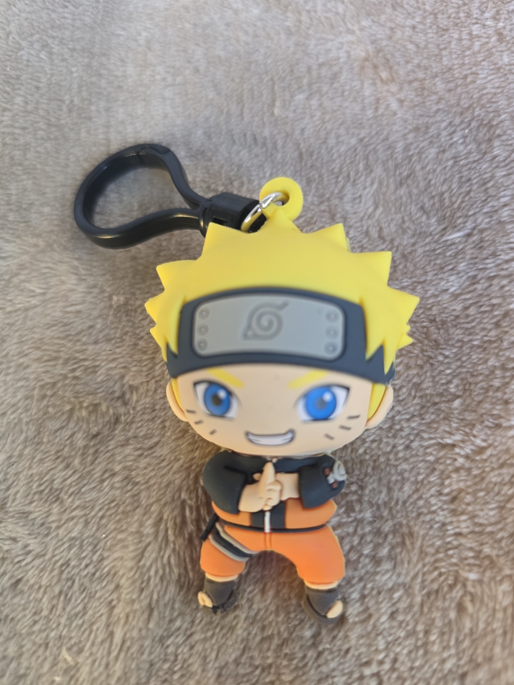 Naruto Uzumaki Silicone Key Holder - Yellow & Orange